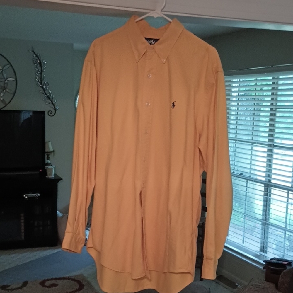 Polo by Ralph Lauren Men's Button Down in Orange